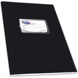 Τετράδιο ΔΙΕΘΝΕΣ SKAG χάρτινο πλαστικοποιημένο μαύρο 50 φύλλα